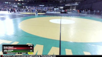 82 lbs Quarterfinal - Kira Givani, UP Outlaw WC vs Elsa Finley, Big Cat Wrestling Club