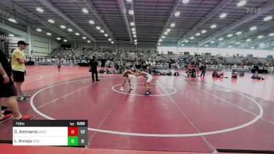 75 lbs Consi Of 4 - Daylen Ammams, Quest School Of Wrestling Elem vs LIAM Arroyo, Rebellion Uprising