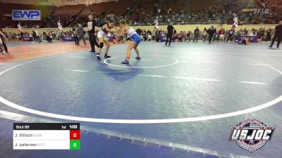 110 lbs Semifinal - Jordan Allison, Glenpool Warriors vs Jaydis Peterson, Standfast