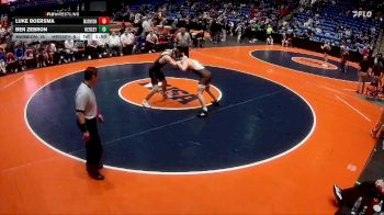 190 lbs Semis & 1st Wrestleback (8 Team) - Luke Boersma, Aurora (Marmion Academy) vs Ben Zebron, Arlington Heights (Hersey)