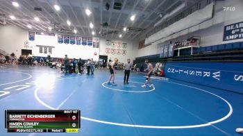 138 lbs Champ. Round 2 - Barrett Eichenberger, Torrington vs Hagen Cowley, Burns/Pine Bluffs