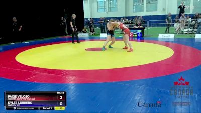 69kg 3rd Place Match - Paige Veloso, Alberta Elite Women`s WC vs Kylee Lubbers, Matmen WC