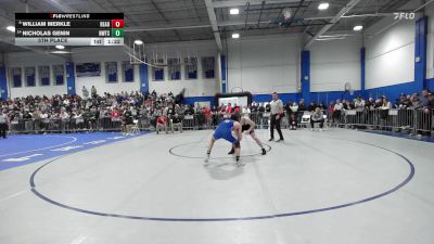 144 lbs 5th Place - William Merkle, Reading vs Nicholas Genin, Newton South