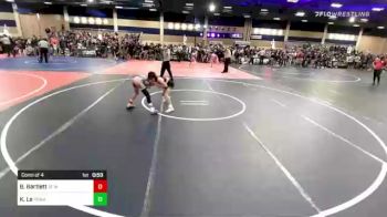 78 lbs Consi Of 4 - Braiden Bartlett, 3F Wrestling vs Kaden Le, Poway Elite