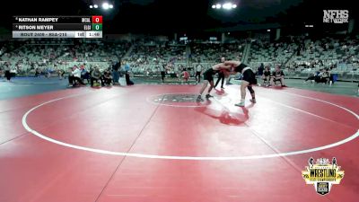 B5A-215 lbs Semifinal - Nathan Rampey, McAlester vs Ritson Meyer, Elgin