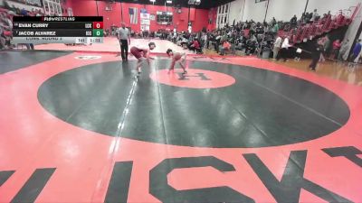 150 lbs Cons. Round 3 - Evan Curry, LOCKPORT (Twp) vs Jacob Alvarez, Elmhusrt (IC CATHOLIC)