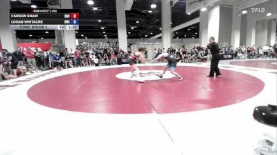 80 lbs Cons. Round 2 - Carson Shaw, Summit Wrestling Club vs Logan Whitacre, Kings Wrestling Club