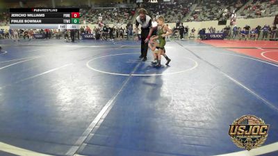 43 lbs Consi Of 4 - Jericho Williams, Powerhouse Gold vs Finlee Bowman, Team Tulsa Wrestling Club
