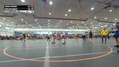 165 lbs Champ. Round 2 - Breckin Meeks, Unattached vs Aidan Stevens, Unattached