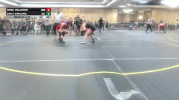 130 lbs Consi Of 8 #2 - Sanai Villagran, Corona 100 vs Emily Marlowe, Red Star Wr Ac