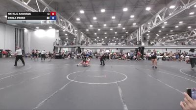 102 lbs Round 3 (6 Team) - Natalie Andrade, Lady Assassins vs Paola Perez, Miami Hawks
