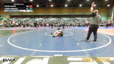 98 lbs 2nd Place - Kelsie Chater, Pounders WC vs Aileen Paniagua, Hot Shots Wrestling