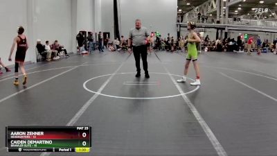 96 lbs Semis (4 Team) - Aaron Zehner, Headhunters vs Caiden DeMartino, Brawler Elite