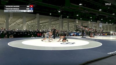 85 kg 1st Place Match - Spencer Davern, Beast Mode Wrestling vs Traycen Wegele, Bear Cave Wrestling Club