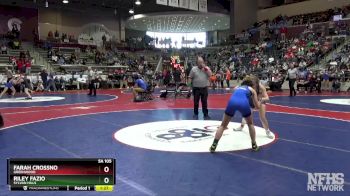 5A 105 lbs Semifinal - Riley Fazio, Sylvan Hills vs Farah Crossno, Greenwood