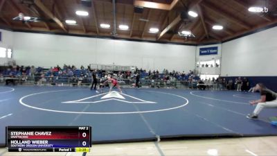 145 lbs Cons. Semi - Stephanie Chavez, Unattached vs Holland Wieber, Southern Oregon University