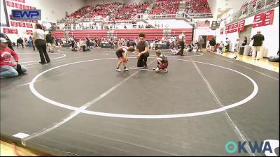 52 lbs Quarterfinal - Talyn George, Weatherford Youth Wrestling vs Xander Cermak, Perry Wrestling Academy