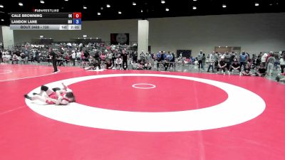 120 lbs Cons. Round 4 - Cale Browning, OK vs Landon Lane, MO