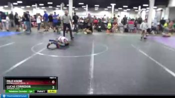 44 lbs Round 5 (10 Team) - Milo Ksebe, Distinguished Green vs Lucas Corredor, Uprising Gold