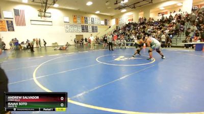 215 lbs Champ. Round 2 - Isaiah Soto, Sante Fe vs Andrew Salvador, Chino Hills