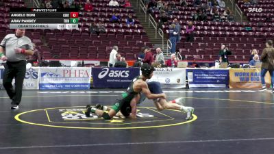 107 lbs Quarterfinal - Angelo Boni, Central Valley vs Arav Pandey, Trinity*