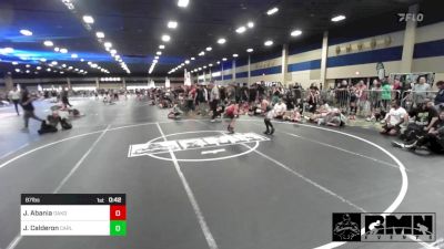 87 lbs Rr Rnd 2 - Jordan Abania, Oakdale WC vs Josiah Calderon, Carlsbad Combat WC