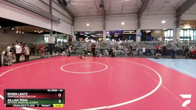 58 lbs Cons. Round 4 - Killian Pena, NXT Level Wrestling Academy vs Ryder Lentz, Texas Elite Wrestling Club