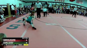 60 lbs Quarterfinal - Connor McGuire, Centralia Wrestling Club vs Ryder Caudle, Blair Oaks Kids Club