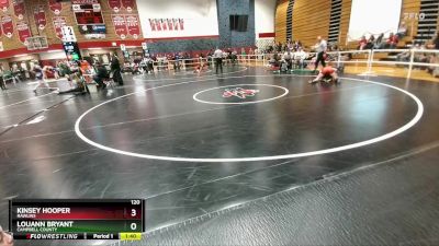 120 lbs Champ. Round 1 - Kinsey Hooper, Rawlins vs LouAnn Bryant, Campbell County