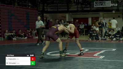 149 lbs 3rd Place - Lucas Kapusta, Lock Haven vs Mason Shrader, Central Michigan