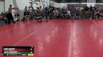 75 lbs 2nd Wrestleback (8 Team) - Cody Bakhsh, Steller Trained vs VINCE WEINGART, West Shore Wrestling Club