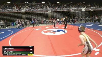 77 lbs Champ. Round 1 - David Lyon, Eastside United Wrestling Club vs Lindyn King, Casper Wrestling Club