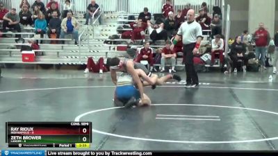 141 lbs Semis & 3rd Wb (16 Team) - Zeth Brower, Lander vs Ray Rioux, Indianapolis