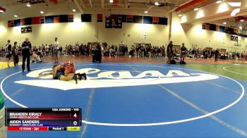 150 lbs Semifinal - Branden Kiraly, Viking Wrestling Club vs Aiden Sanders, Integrity Wrestling Club