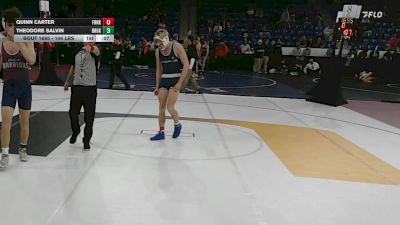 144 lbs Consi Of 32 #2 - Quinn Carter, Franklin vs Theodore Salvin, Brookline