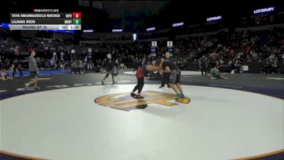 235 lbs Round Of 16 - Taya Maumausolo Matagi, Nipomo (CS) vs Liliana Rios, Manteca (SJ)