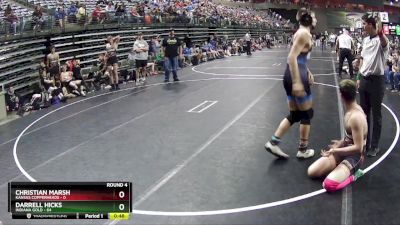 150 lbs Round 4 (6 Team) - Darrell Hicks, Indiana Gold vs Christian Marsh, Kansas Copperheads