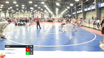 114 lbs Rr Rnd 3 - Kylie Gudewitz, Elite NJ HSG Black vs Addisyn Gates, Team Nebraska Silver