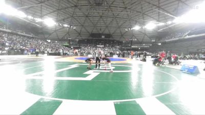 Girls 1B/2B/1A 100 Champ. Round 1 - Abigale Goodrich, Winlock (Girls) vs Yazmin Balagot, Hoquiam (Girls)