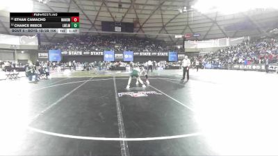 Boys 1B/2B 106 Champ. Round 1 - Ethan Camacho, Manson vs Chance Reece, Liberty Bell