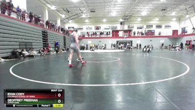 197 lbs Champ. Round 2 - Ryan Cody, Colorado School Of Mines vs Geoffrey Freeman, Upper Iowa