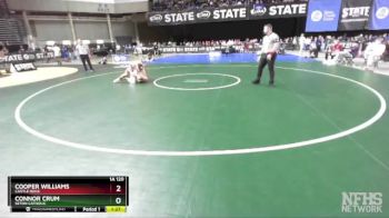 1A 120 lbs 1st Place Match - Connor Crum, Seton Catholic vs Cooper Williams, Castle Rock