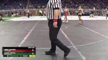D4-130 lbs Semifinal - Aden Baynes, Laingsburg vs Derek Mayle, Breckenridge