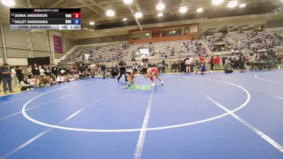 55 kg Cons. Sub-semis - Jenna Anderson, Vision Wrestling vs Haley Narahara, Menlo Wrestling Club