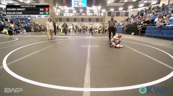 45 lbs Consolation - Kolsen Ashley, Blackwell Wrestling Club vs Dallas Cabe, Grover Rains Wrestling Club