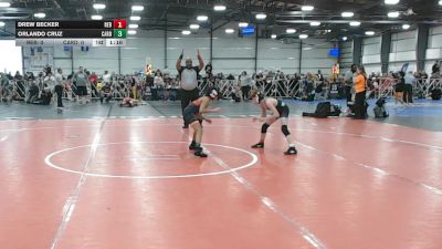 72 lbs Round 3 (12:30pm Saturday) - Orlando Cruz, Cali Red vs Drew Becker, Rebellion