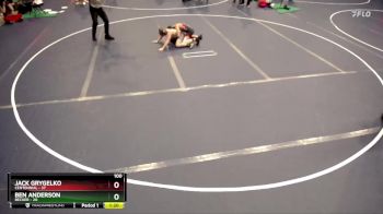 100 lbs Finals (8 Team) - Jack Grygelko, Centennial vs Ben Anderson, Becker