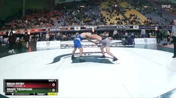 174 lbs Semis (4 Team) - Brian Petry, Cornell College vs Drake Tiedemann, Luther