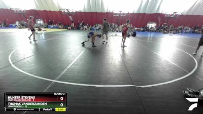 132 lbs Round 3 (16 Team) - Hunter Stevens, Iowa Grant/Highland vs Thomas Vanderzanden, Lena/Bonduel