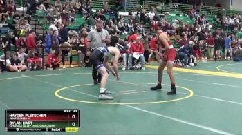 138 lbs Champ. Round 2 - Dylan Hart, CUYAHOGA VALLEY CHRISTIAN ACADEMY vs Hayden Pletscher, Swartz Creek HS
